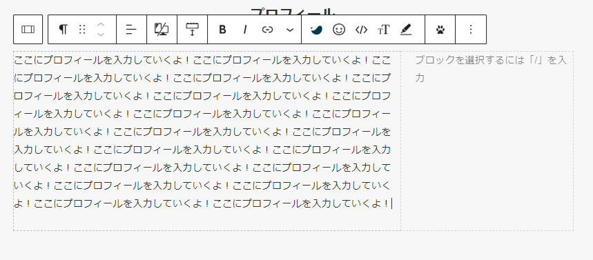 12-プロフィールを入力していく