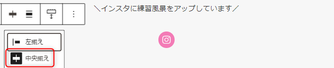 22-Instagramアイコンを中央揃えにする